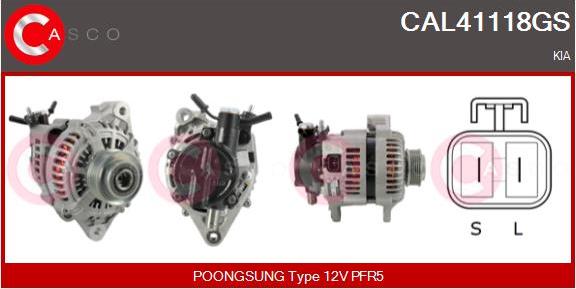 Casco CAL41118GS - Генератор autocars.com.ua