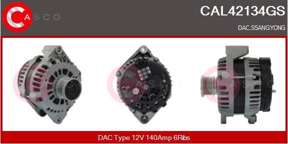 Casco CAL42134GS - Генератор autocars.com.ua