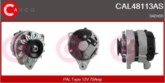 Casco CAL48113AS - Генератор autocars.com.ua