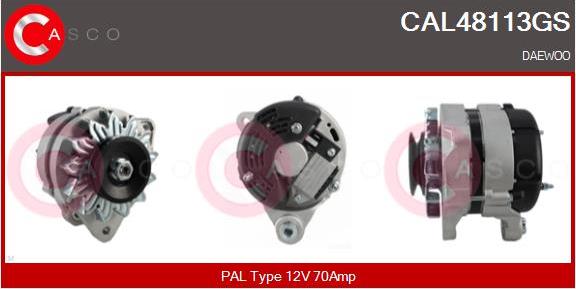 Casco CAL48113GS - Генератор autocars.com.ua