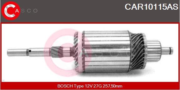 Casco CAR10115AS - Якір, стартер autocars.com.ua