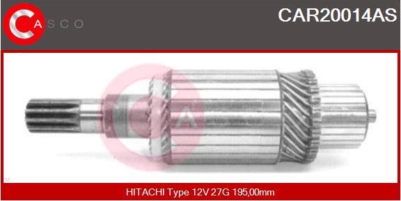 Casco CAR20014AS - Якорь, стартер avtokuzovplus.com.ua