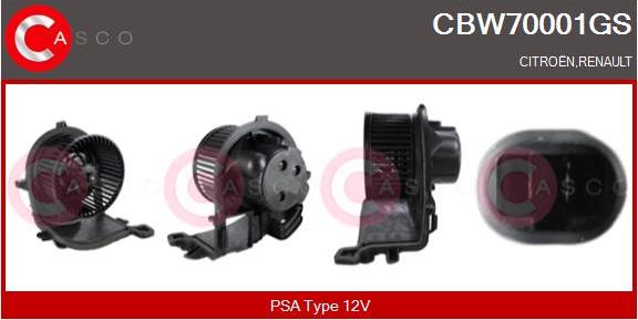 Casco CBW70001GS - Вентилятор салону autocars.com.ua