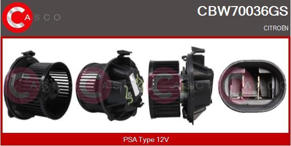 Casco CBW70036GS - Вентилятор салону autocars.com.ua