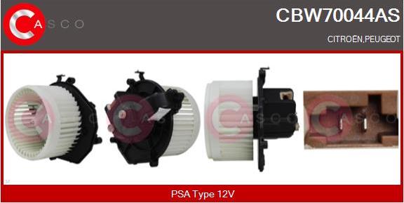 Casco CBW70044AS - Вентилятор салону autocars.com.ua