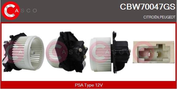 Casco CBW70047GS - Вентилятор салону autocars.com.ua