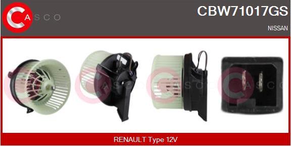 Casco CBW71017GS - Вентилятор салону autocars.com.ua