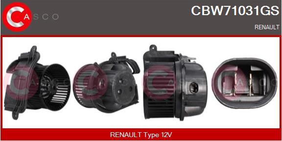 Casco CBW71031GS - Вентилятор салону autocars.com.ua