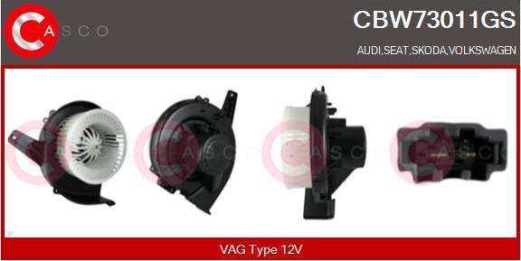 Casco CBW73011GS - Вентилятор салону autocars.com.ua