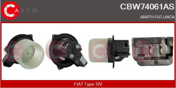 Casco CBW74061AS - Электродвигатель, вентилятор радиатора avtokuzovplus.com.ua