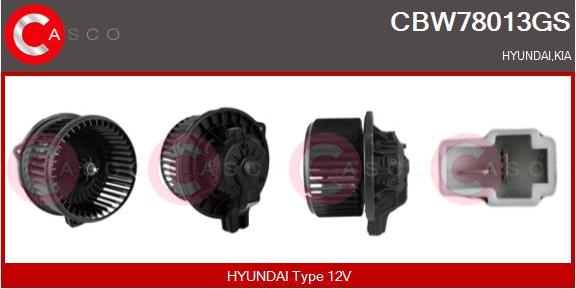 Casco CBW78013GS - Вентилятор салона avtokuzovplus.com.ua