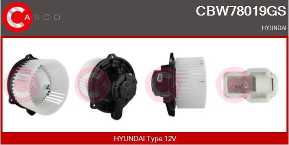 Casco CBW78019GS - Вентилятор салону autocars.com.ua