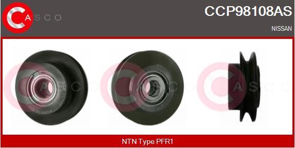 Casco CCP98108AS - Шкив генератора, муфта autodnr.net