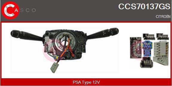 Casco CCS70137GS - Вимикач на рульовій колонці autocars.com.ua