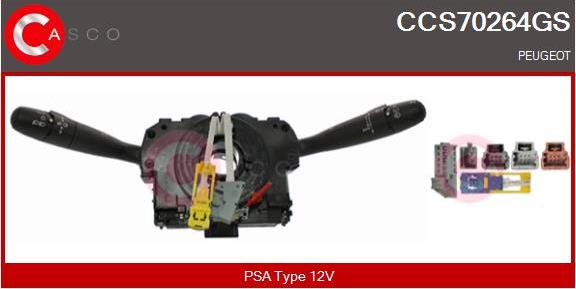 Casco CCS70264GS - Вимикач на рульовій колонці autocars.com.ua