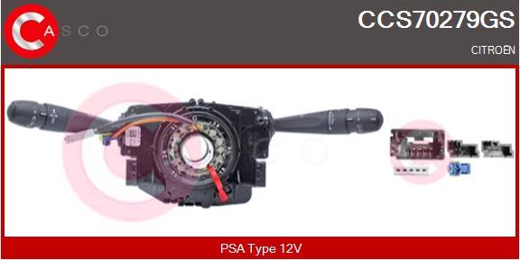 Casco CCS70279GS - Вимикач на рульовій колонці autocars.com.ua