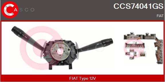 Casco CCS74041GS - Вимикач на рульовій колонці autocars.com.ua