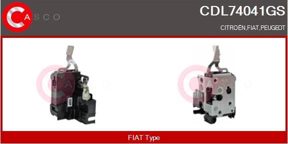 Casco CDL74041GS - Замок двері autocars.com.ua