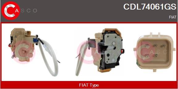 Casco CDL74061GS - Замок двері autocars.com.ua