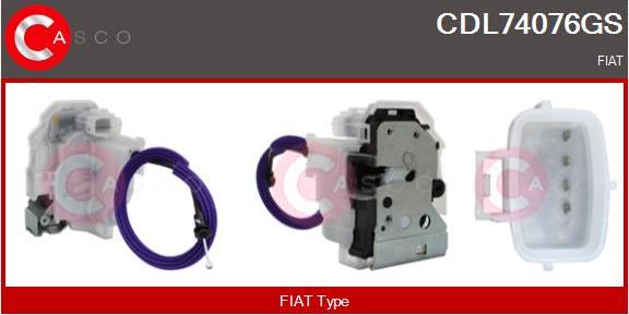 Casco CDL74076GS - Замок двері autocars.com.ua