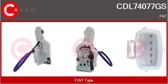 Casco CDL74077GS - Замок двері autocars.com.ua