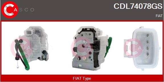 Casco CDL74078GS - Замок двері autocars.com.ua