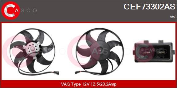 Casco CEF73302AS - Вентилятор, охлаждение двигателя avtokuzovplus.com.ua
