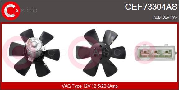 Casco CEF73304AS - Вентилятор, охлаждение двигателя avtokuzovplus.com.ua