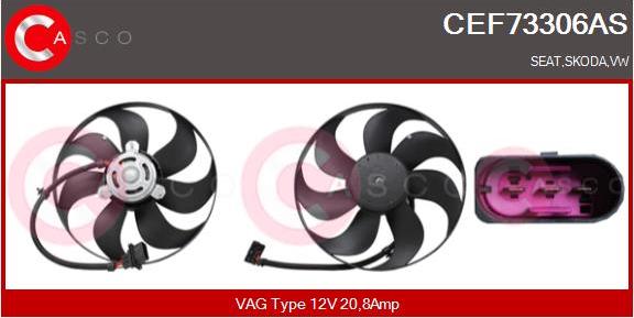 Casco CEF73306AS - Вентилятор, охлаждение двигателя avtokuzovplus.com.ua