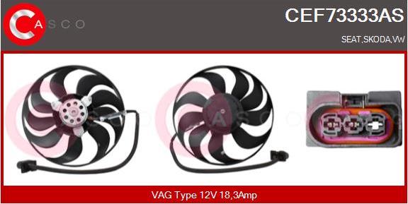 Casco CEF73333AS - Вентилятор, охлаждение двигателя autodnr.net