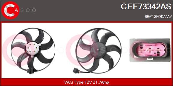 Casco CEF73342AS - Вентилятор, охлаждение двигателя avtokuzovplus.com.ua