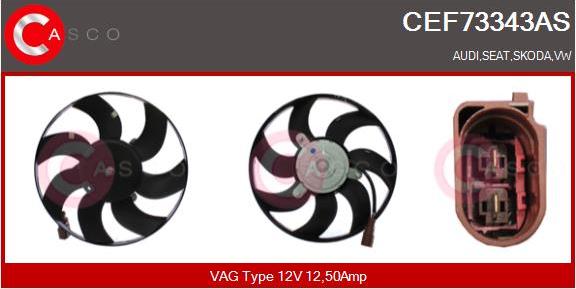 Casco CEF73343AS - Вентилятор, охлаждение двигателя autodnr.net