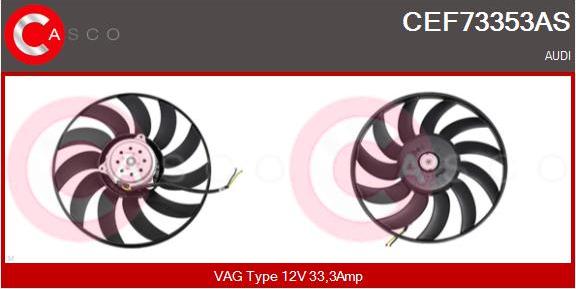 Casco CEF73353AS - Вентилятор, охолодження двигуна autocars.com.ua