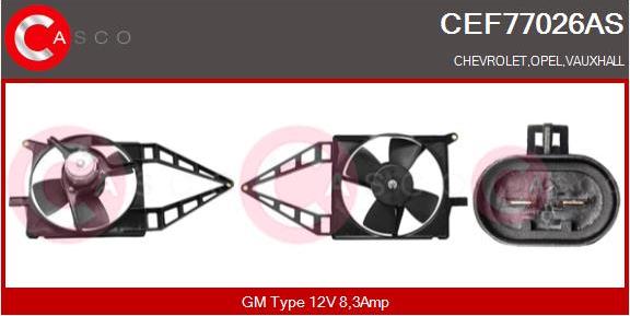 Casco CEF77026AS - Электродвигатель, вентилятор радиатора autodnr.net