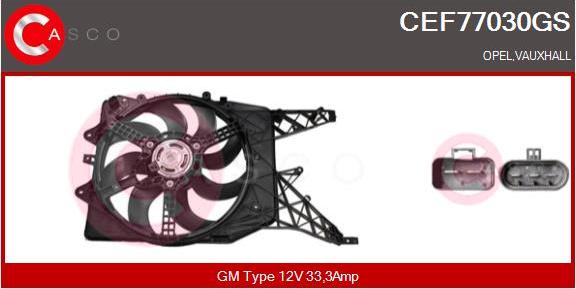 Casco CEF77030GS - Электродвигатель, вентилятор радиатора autodnr.net