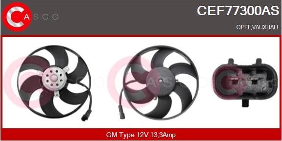 Casco CEF77300AS - Вентилятор, охлаждение двигателя autodnr.net