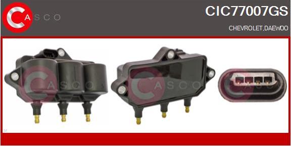 Casco CIC77007GS - Котушка запалювання autocars.com.ua