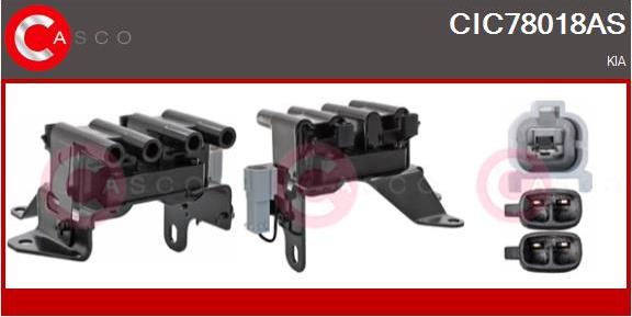 Casco CIC78018AS - Котушка запалювання autocars.com.ua