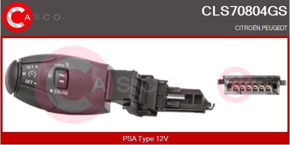Casco CLS70804GS - Перемикач управління, сист. регулювання швидкості autocars.com.ua
