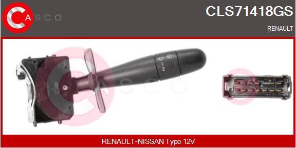 Casco CLS71418GS - Перемикач склоочисника autocars.com.ua