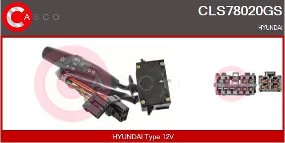 Casco CLS78020GS - Вимикач на рульовій колонці autocars.com.ua