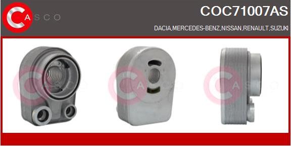 Casco COC71007AS - Масляний радіатор, рухове масло autocars.com.ua