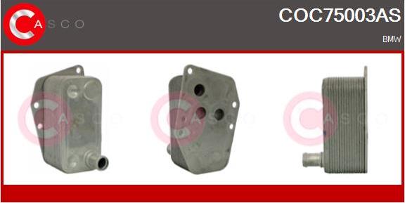 Casco COC75003AS - Масляний радіатор, рухове масло autocars.com.ua