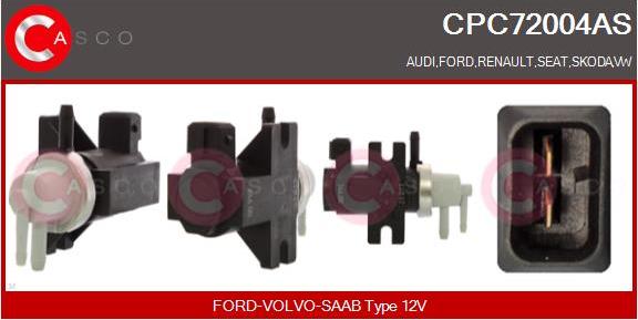 Casco CPC72004AS - Перетворювач тиску, управління ОГ autocars.com.ua