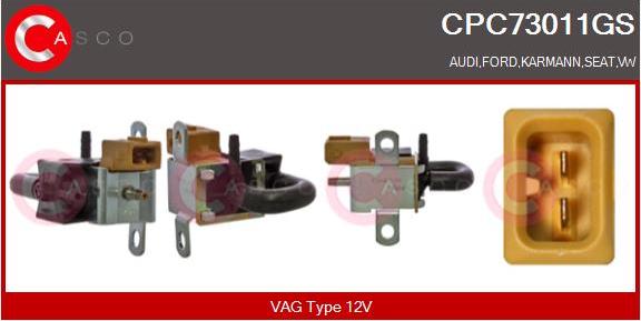 Casco CPC73011GS - Перетворювач тиску, управління ОГ autocars.com.ua