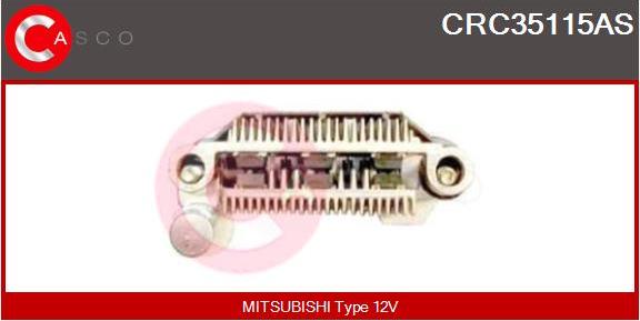 Casco CRC35115AS - Випрямляч, генератор autocars.com.ua