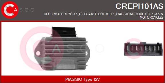 Casco CREPI101AS - Регулятор напруги генератора autocars.com.ua