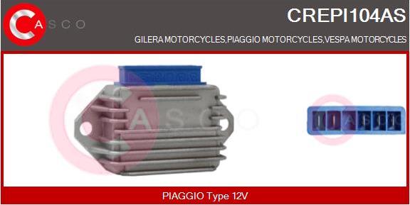 Casco CREPI104AS - Регулятор напруги генератора autocars.com.ua