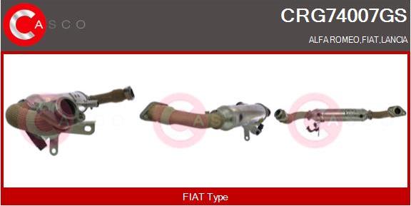 Casco CRG74007GS - Радіатор, рециркуляція ОГ autocars.com.ua