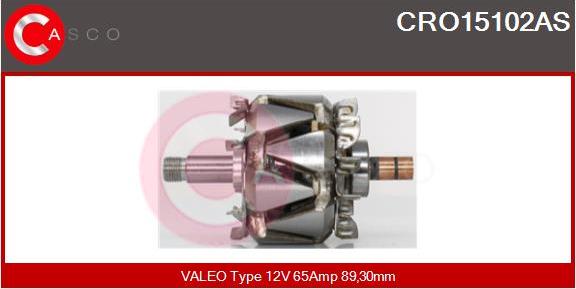 Casco CRO15102AS - Ротор, генератор autocars.com.ua